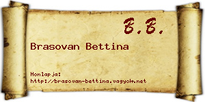 Brasovan Bettina névjegykártya