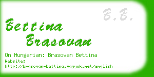 bettina brasovan business card